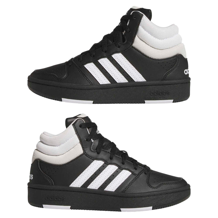 adidas Hoops Mid Classic J - cblack/ftwwht/orbgry