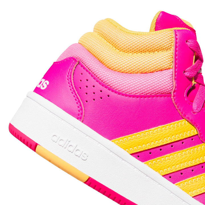 adidas Hoops Mid Classic J - ftwwht/ftwwht/grethr