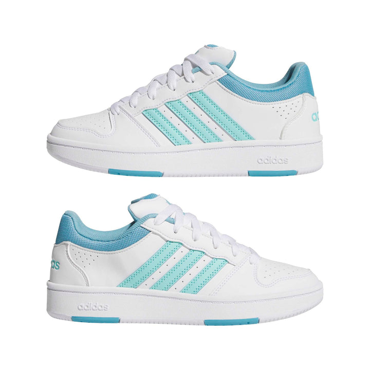 adidas Hoops Mid Classic J - ftwwht/cblack/orbgry