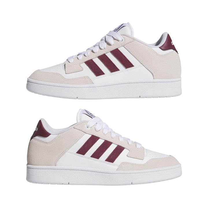 adidas Rapid Court Low - ftwwht/maroon/ftwwht