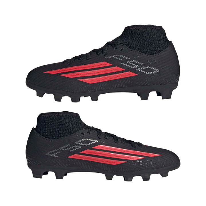 adidas F50 Club Mid Fg/Mg J - tesoye/cblack/lucred