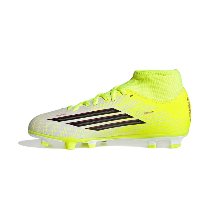 adidas F50 Club Mid Fg/Mg J - tesoye/cblack/lucred