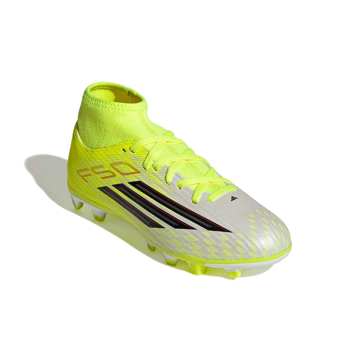 adidas F50 Club Mid Fg/Mg J - tesoye/cblack/lucred