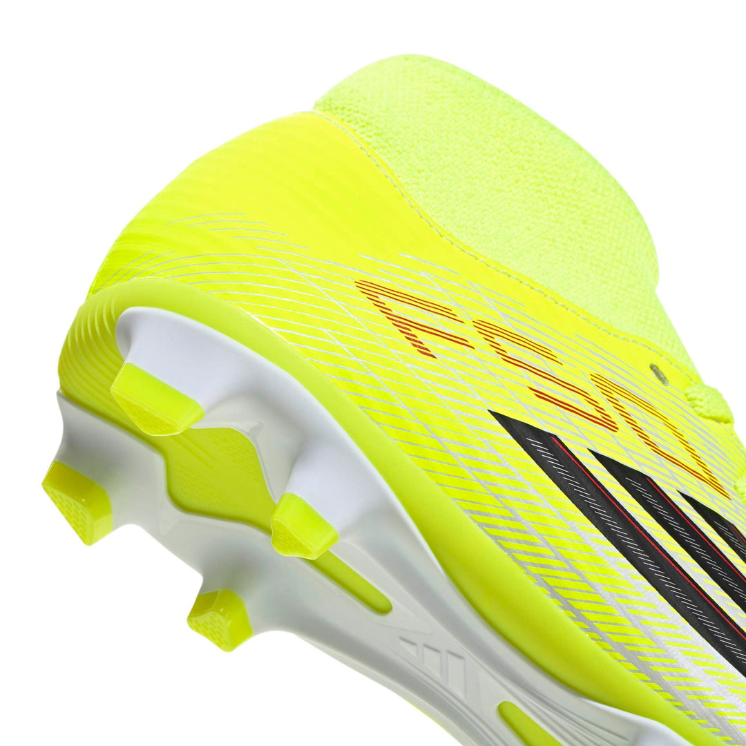 adidas F50 Club Mid Fg/Mg J - tesoye/cblack/lucred