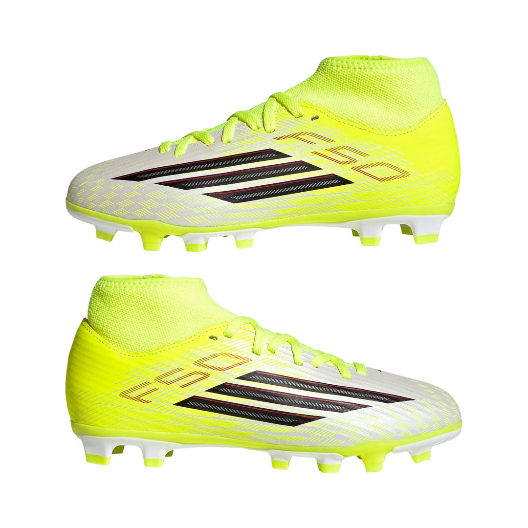 adidas F50 Club Mid Fg/Mg J - tesoye/cblack/lucred