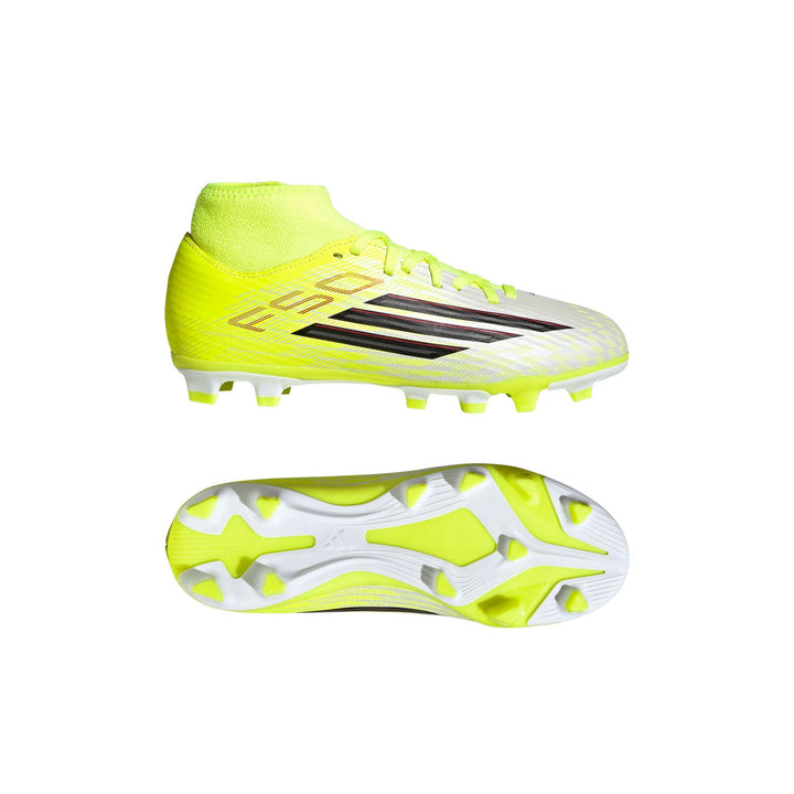 adidas F50 Club Mid Fg/Mg J - tesoye/cblack/lucred