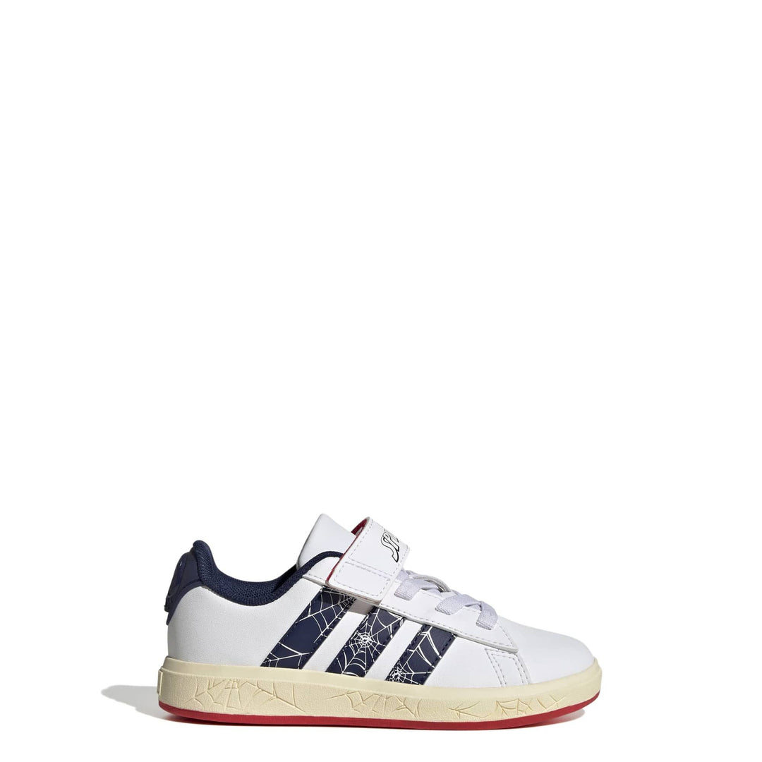 adidas Grand Court Spider-Man El K - ftwwht/dkblue/warvan