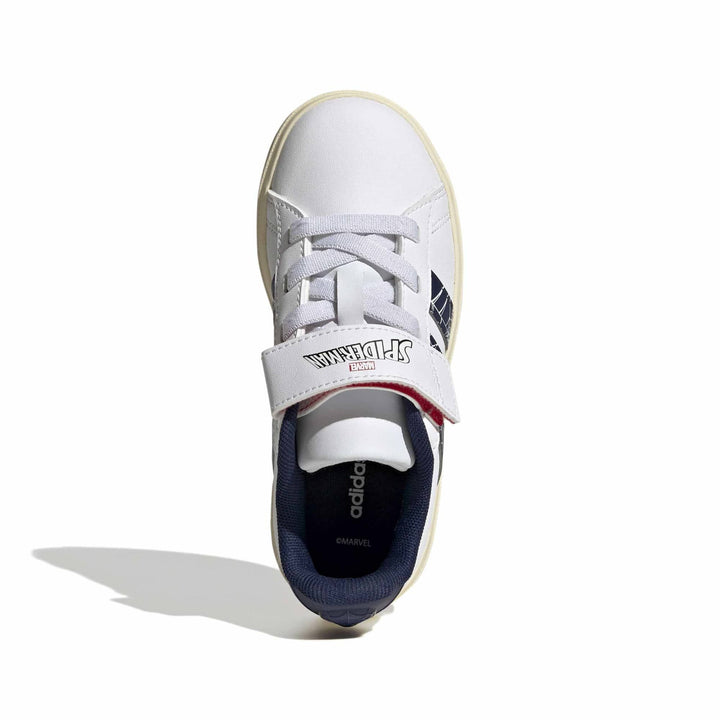 adidas Grand Court Spider-Man El K - ftwwht/dkblue/warvan