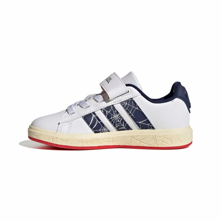 adidas Grand Court Spider-Man El K - ftwwht/dkblue/warvan