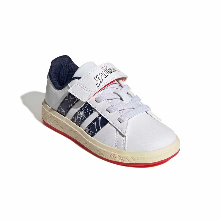 adidas Grand Court Spider-Man El K - ftwwht/dkblue/warvan