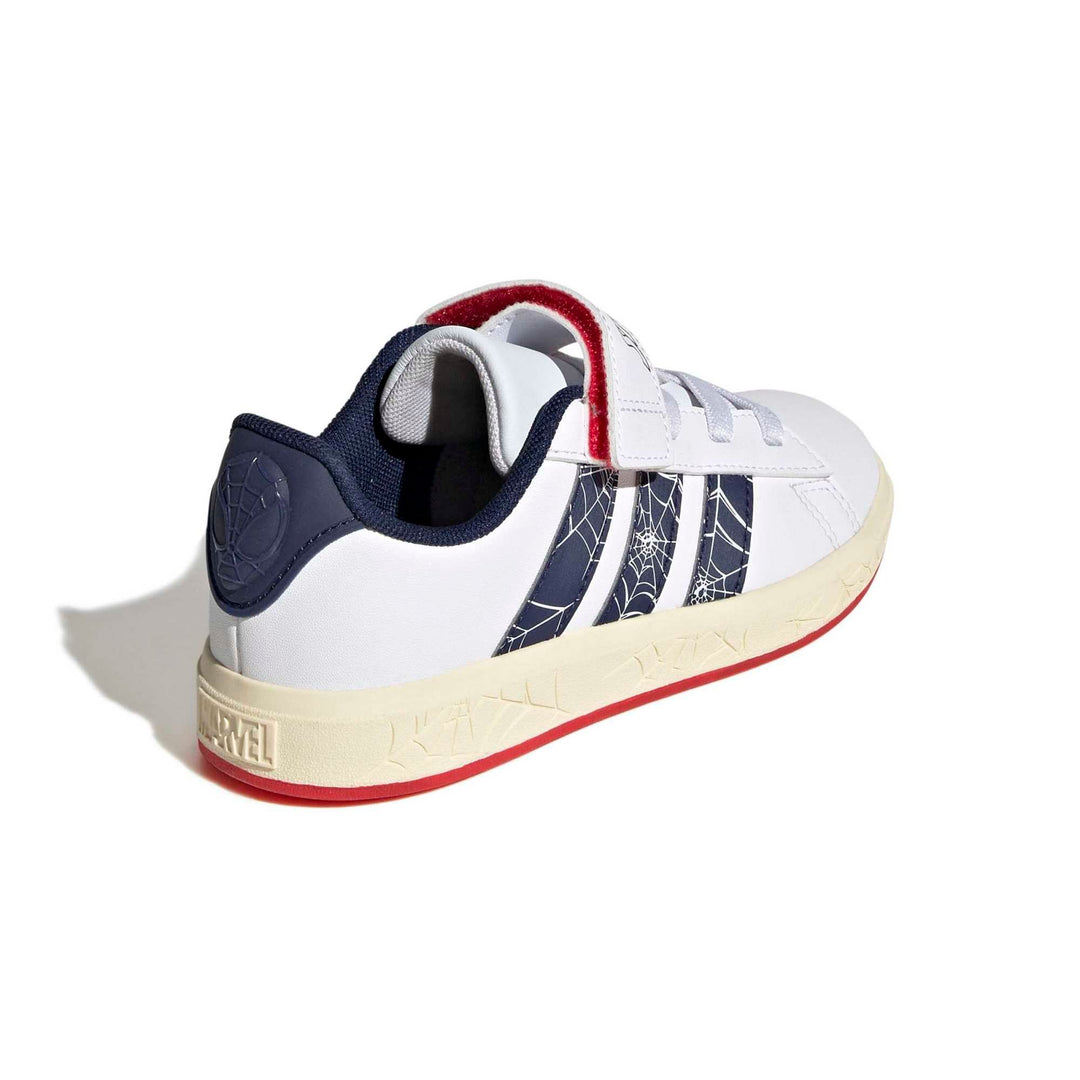 adidas Grand Court Spider-Man El K - ftwwht/dkblue/warvan