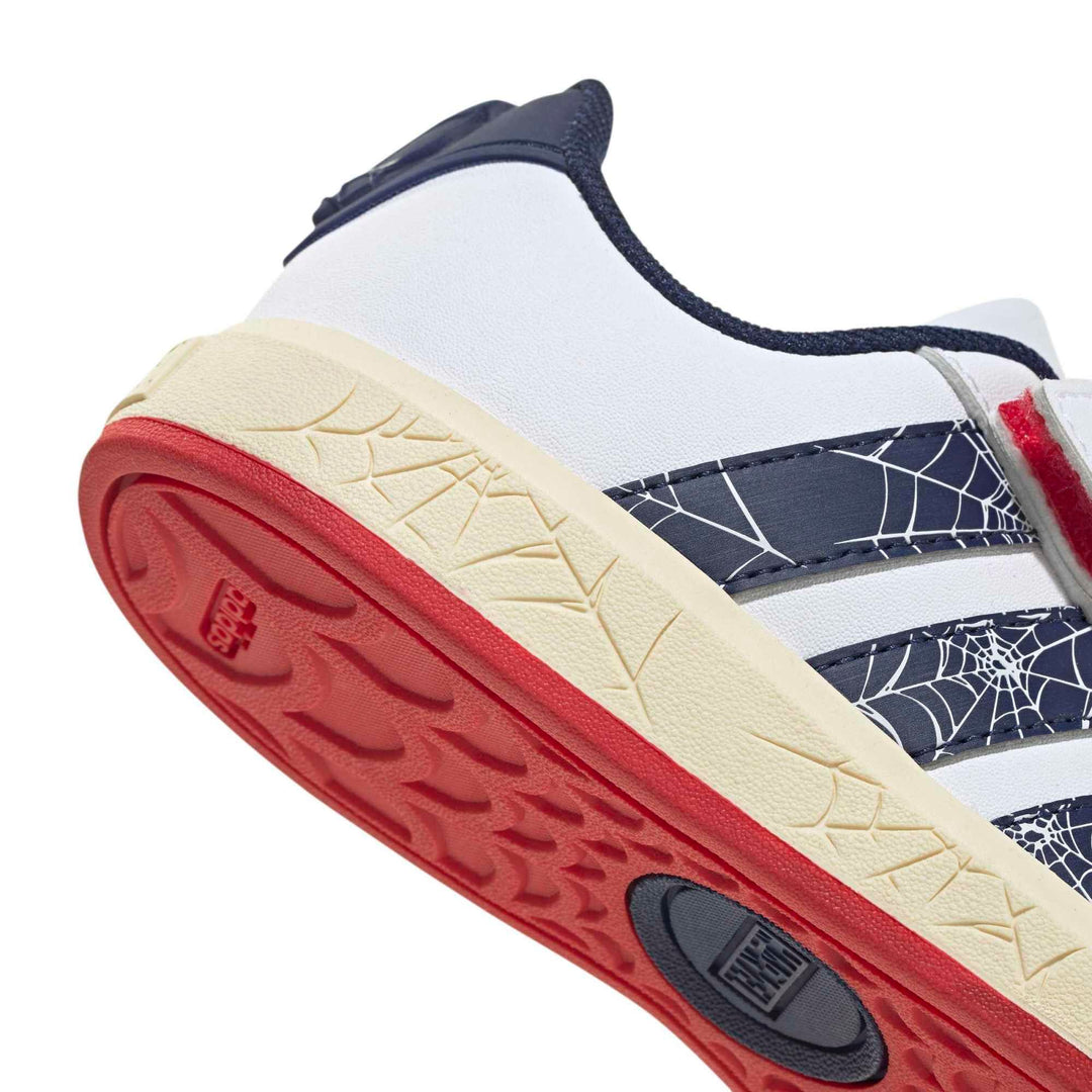 adidas Grand Court Spider-Man El K - ftwwht/dkblue/warvan