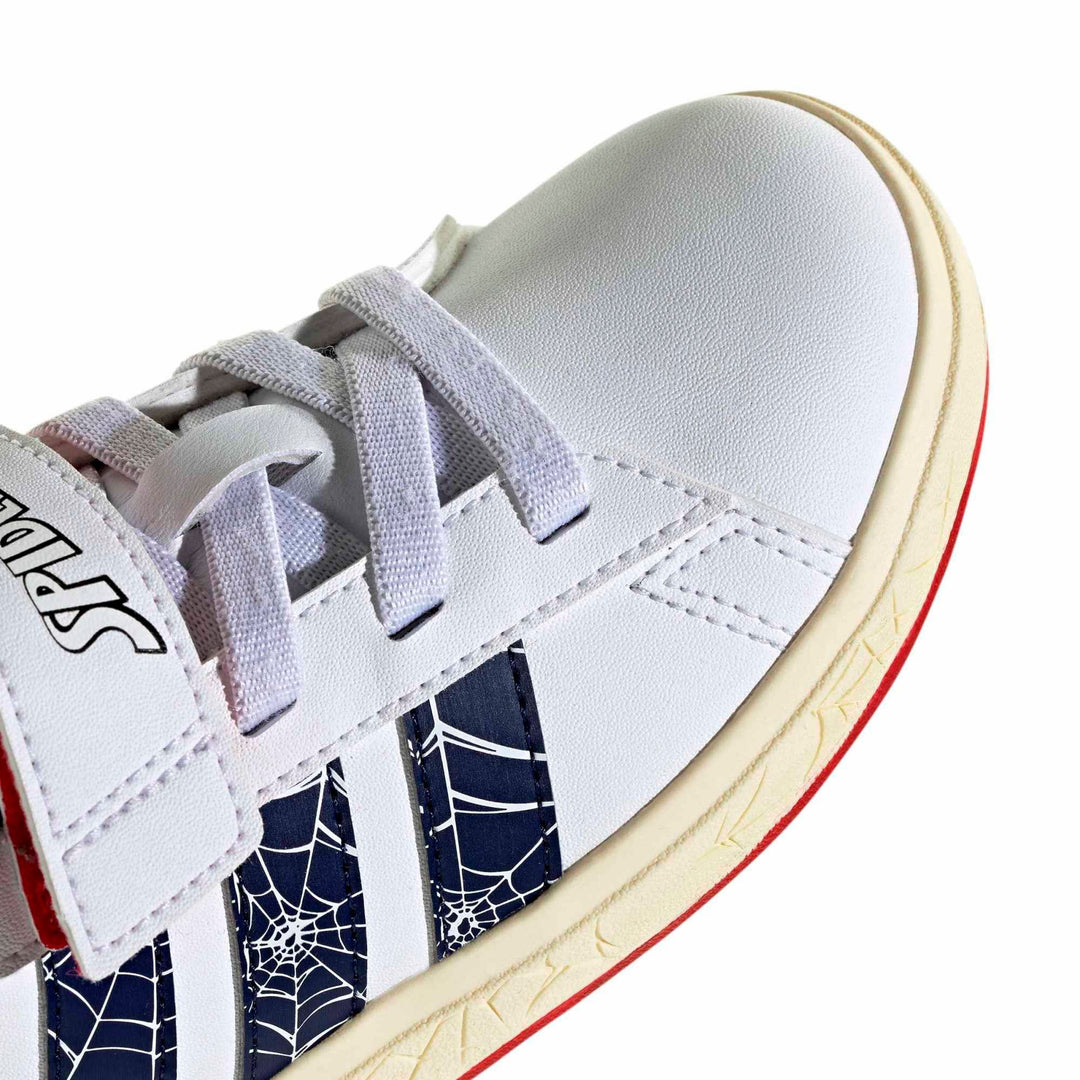 adidas Grand Court Spider-Man El K - ftwwht/dkblue/warvan