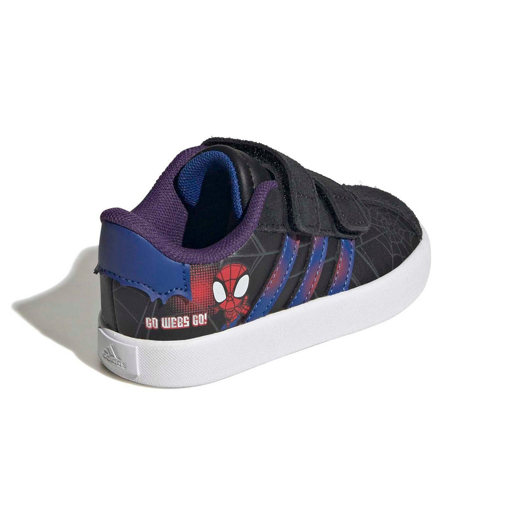 adidas Vl Court Spider-Man Cf I - cblack/royblu/violet