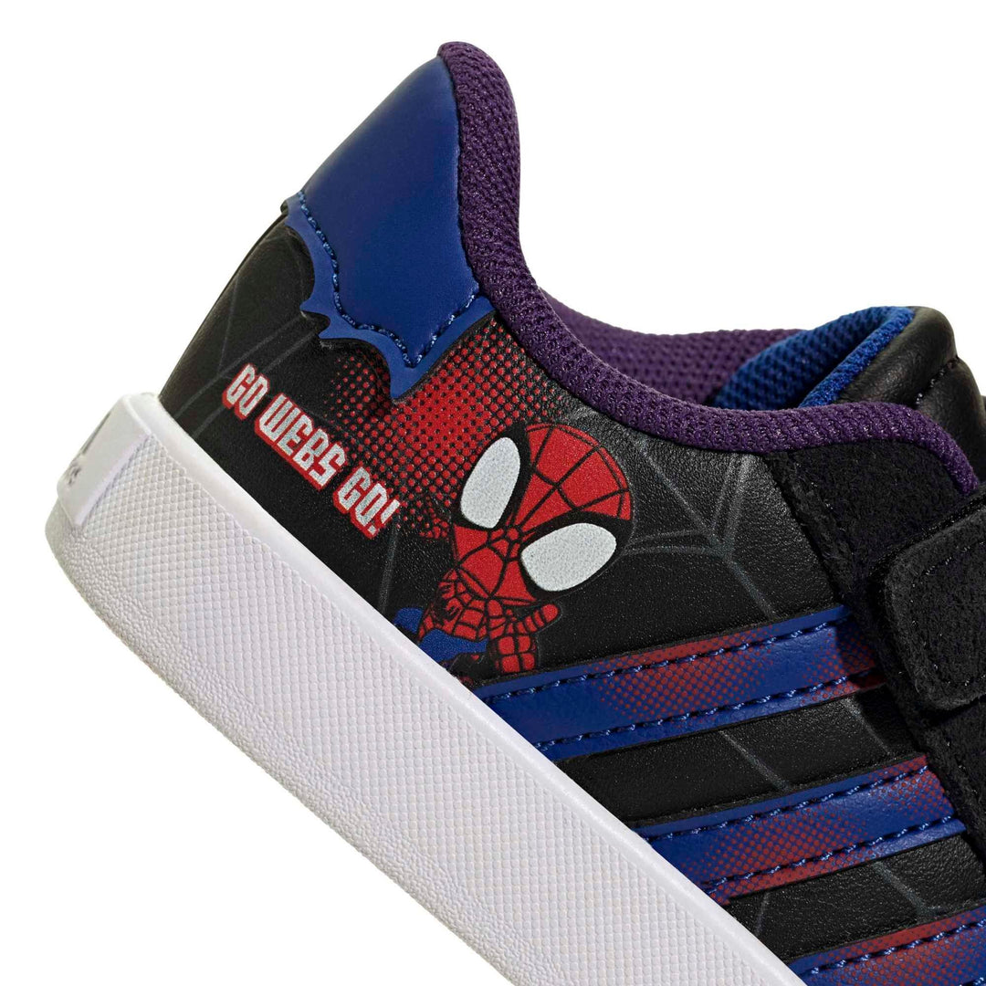 adidas Vl Court Spider-Man Cf I - cblack/royblu/violet