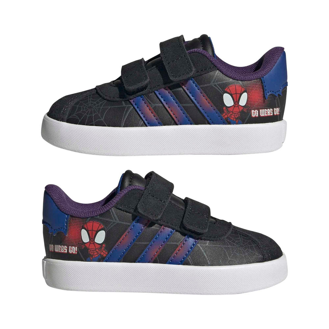 adidas Vl Court Spider-Man Cf I - cblack/royblu/violet