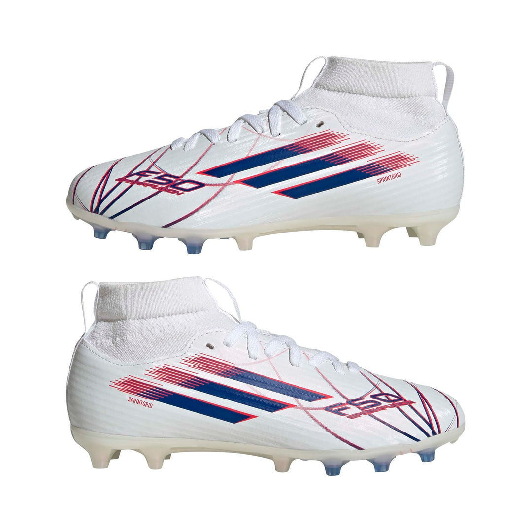 adidas F50 Sparkfusion League Fg/Ag J - ftwwht/royblu/lucred