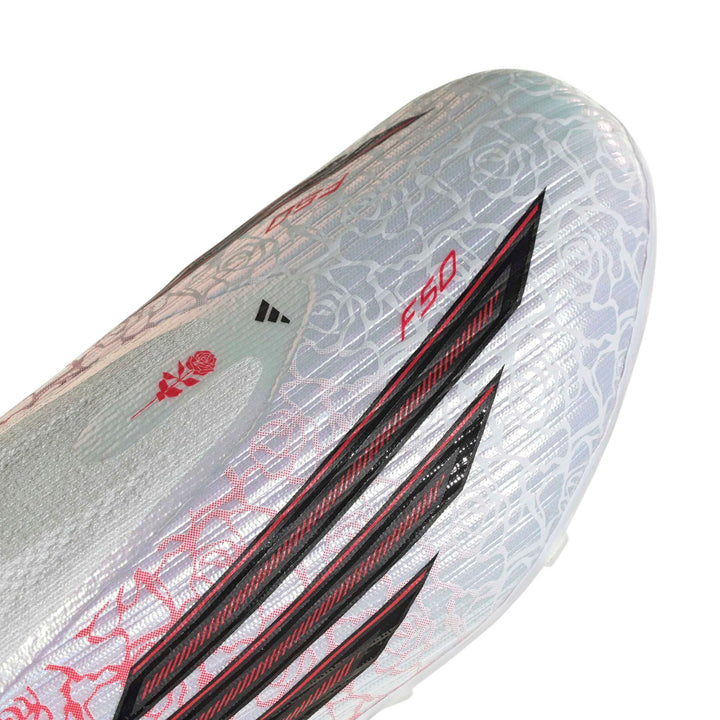 adidas F50 League Ll Fg/Mg J Ly - ftwwht/cblack/lucred
