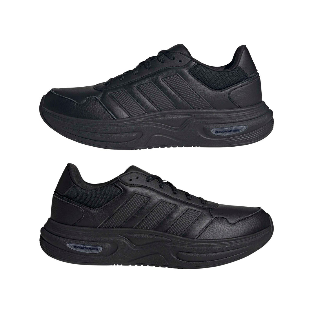 adidas Cloudfoam Cuxxion - Leather - cblack/cblack/grethr