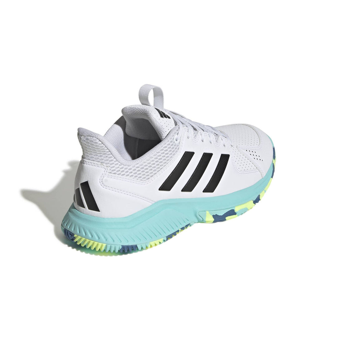 adidas Court Flight - ftwwht/cblack/flaaqu