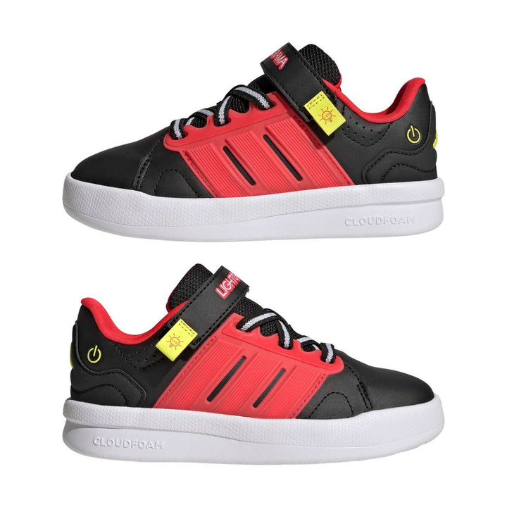 adidas Lightorama Court El C - cblack/lucred/sollem
