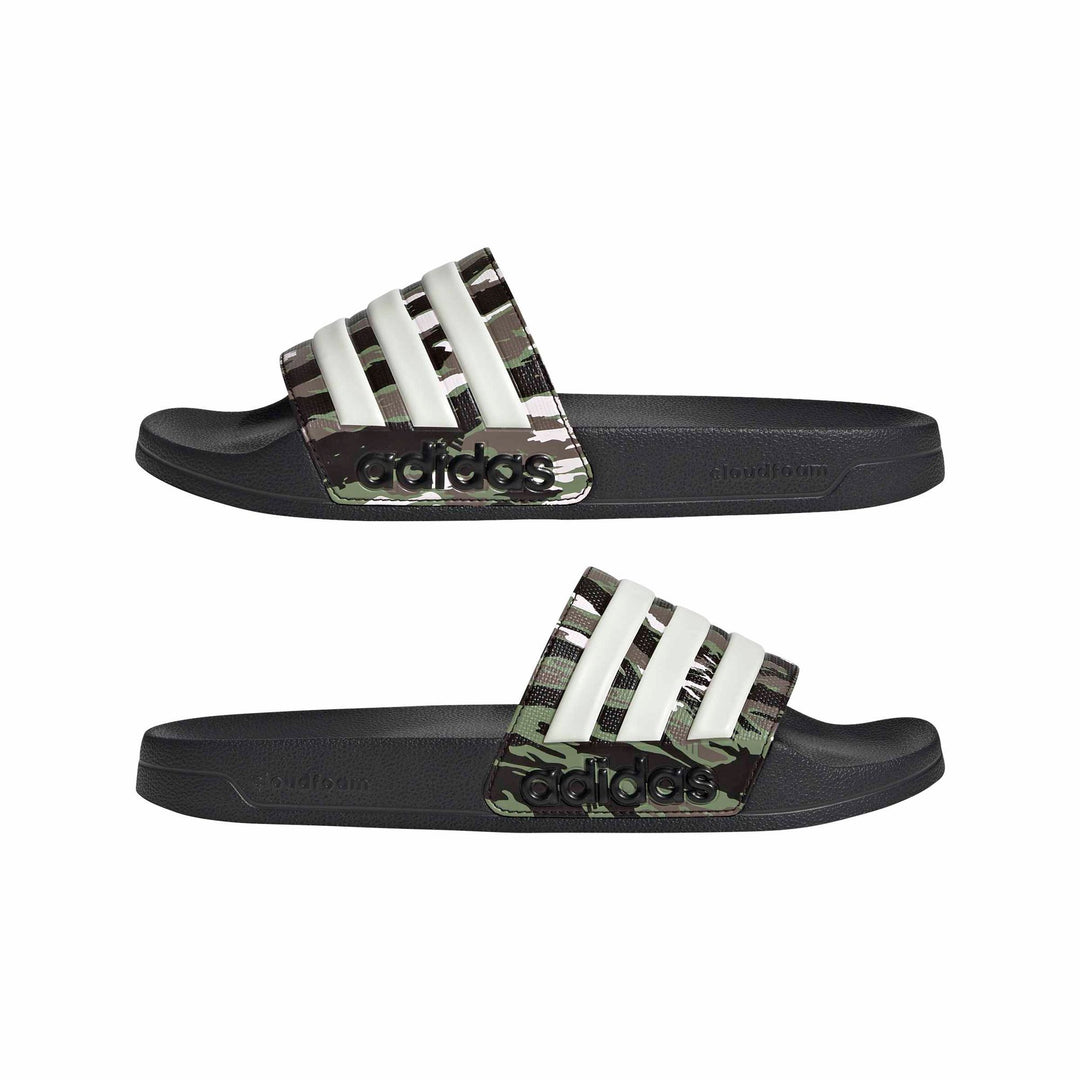 adidas Adilette Shower - cblack/alumin/tengrn
