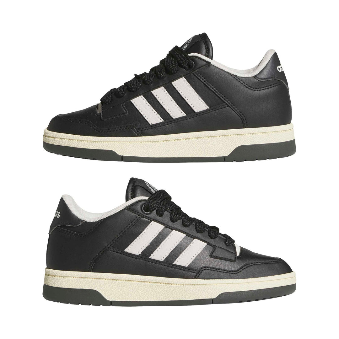 adidas Rapid Court Low J - cblack/owhite/carbon