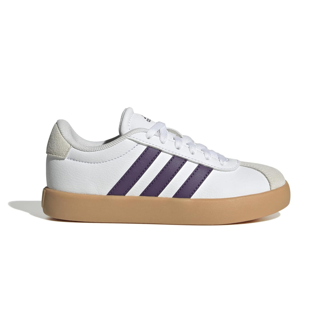 adidas Vl Court 3.0 K - ftwwht/violet/gum3