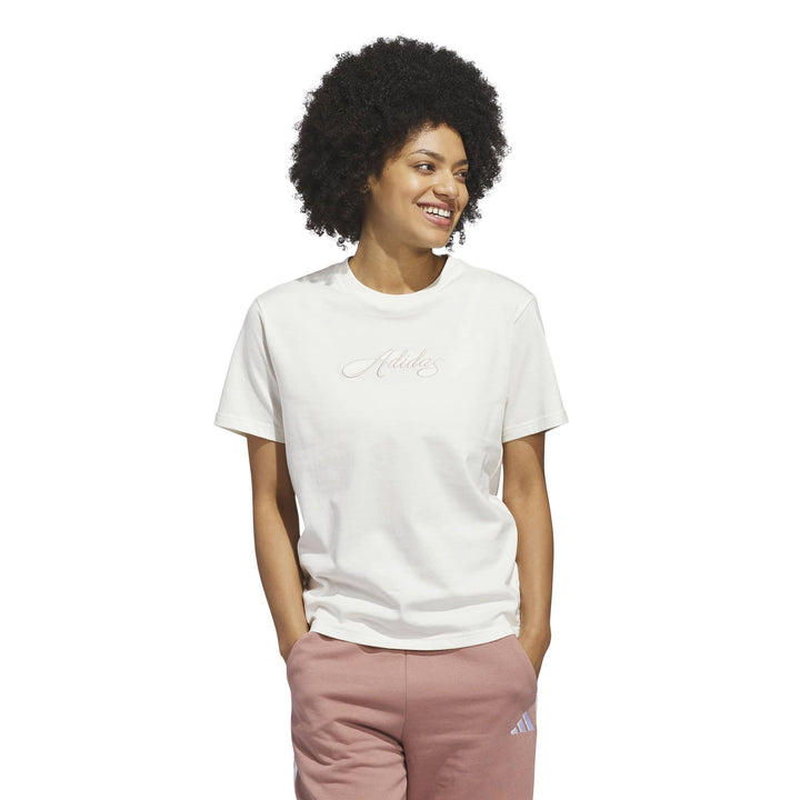 adidas W Sc Cursive T - owhite