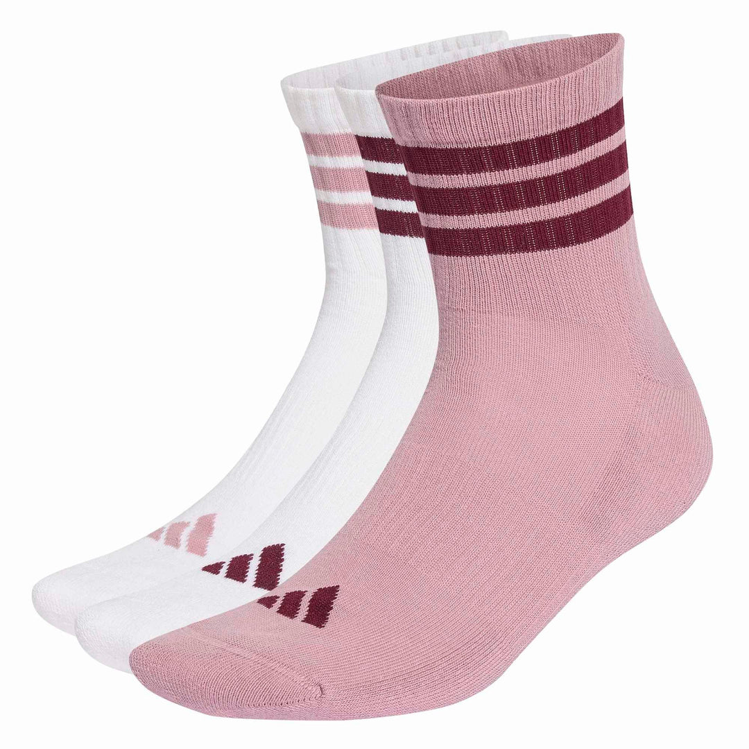 adidas 3S Ess C Mid 3P - white/magmau/maroon