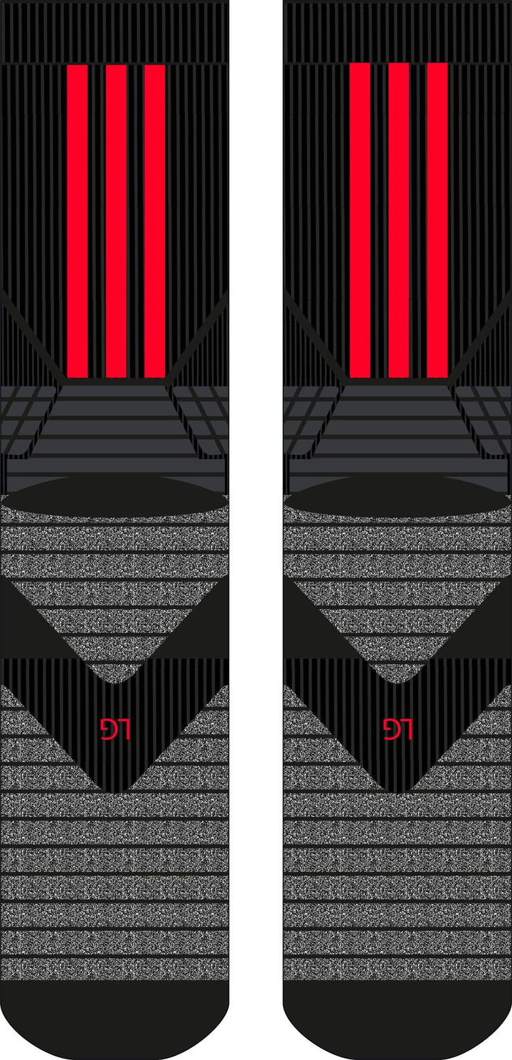 adidas Select Socks - black/lucred
