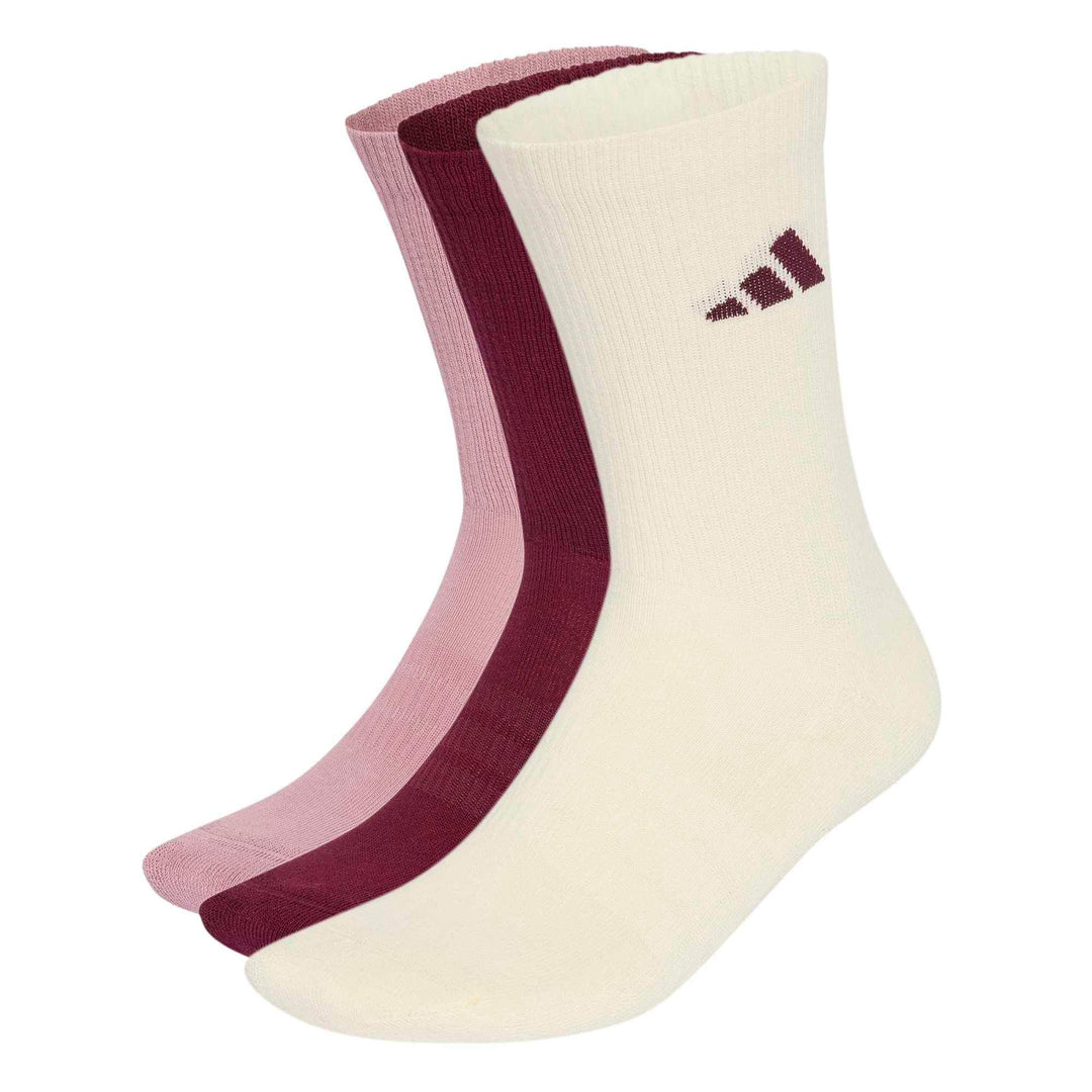 adidas C Ess Crw 3P - maroon/ivory/magmau/w
