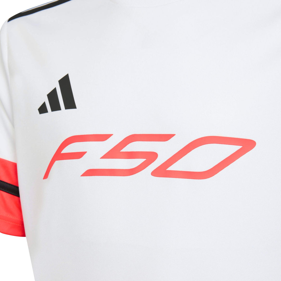 adidas F50 Jsy Y Kinder - white/lucred/black