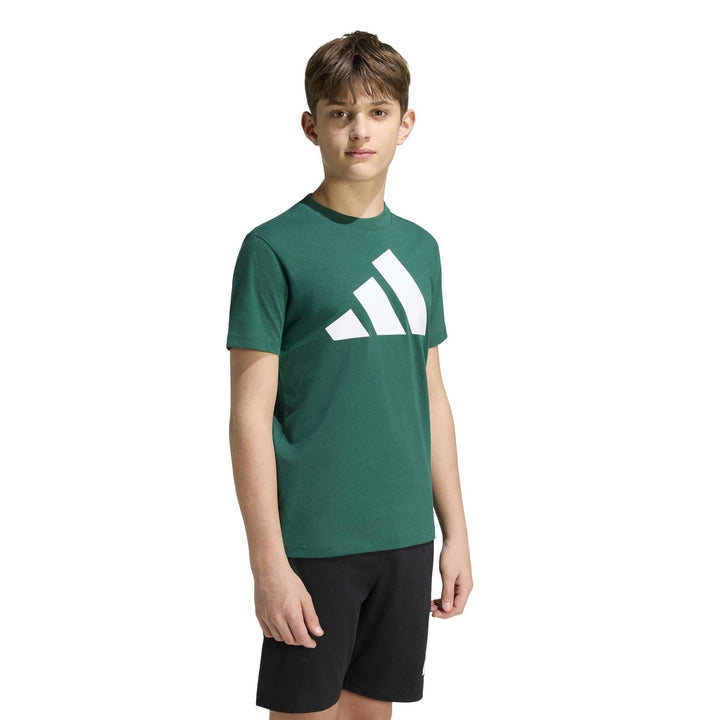 adidas J Bl Tee 160 - cgreen/white