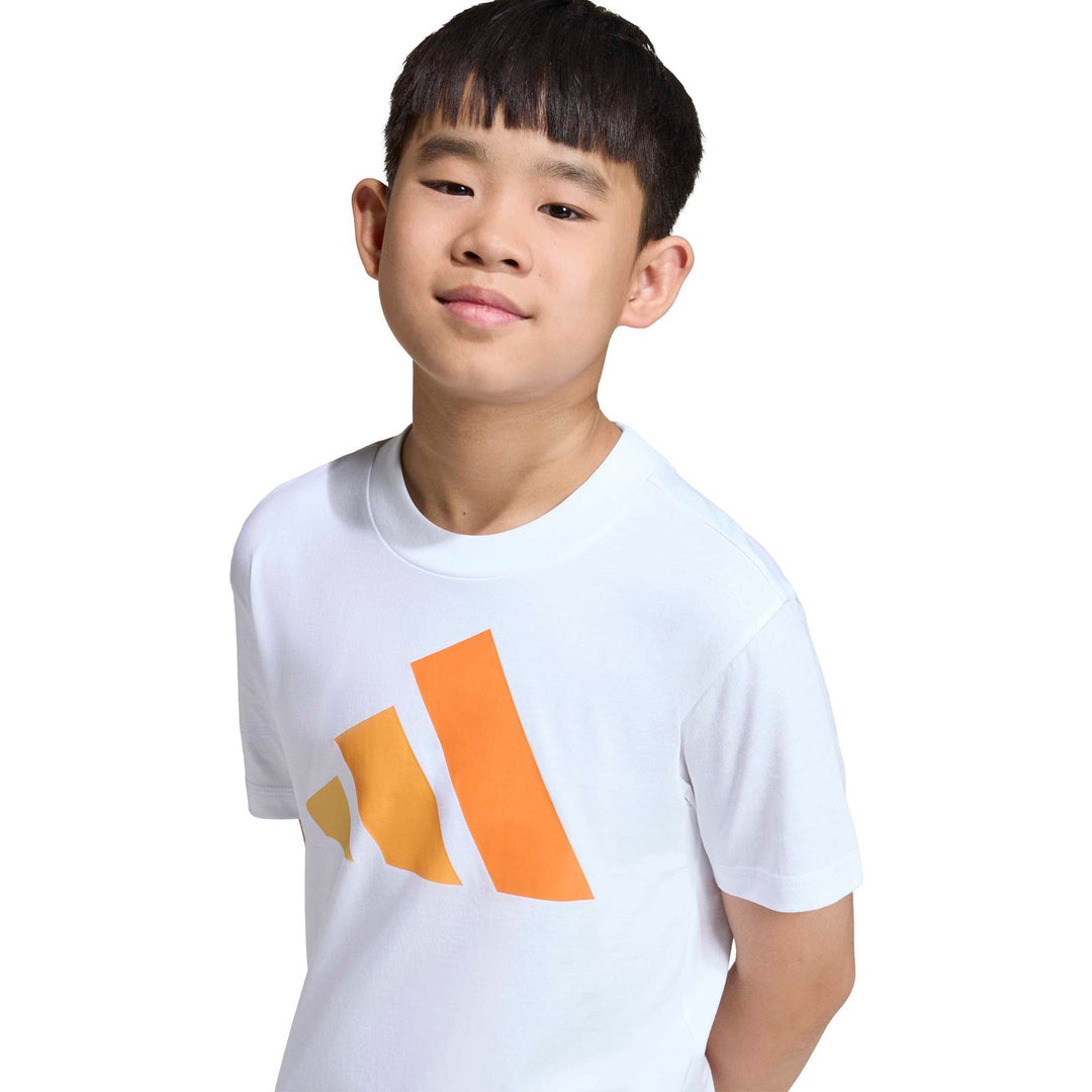 adidas J Bl Tee 160 - white/seicta/puta/puo