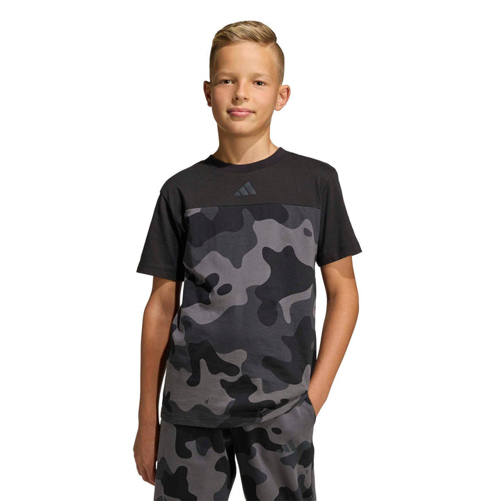 adidas J  Camo T - black/carbon