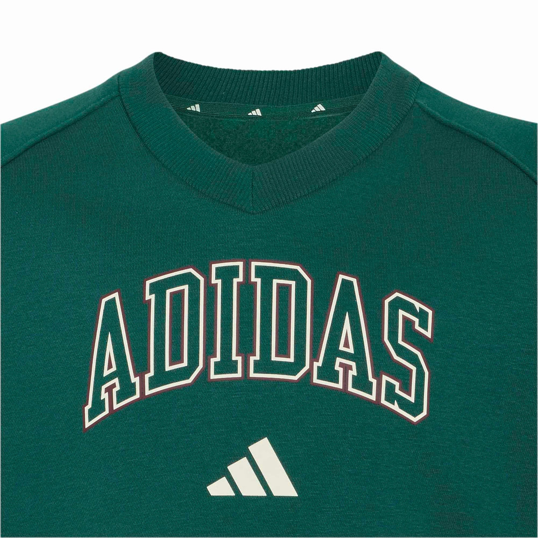 adidas Jg Clgt V-Neck - cgreen/ivory