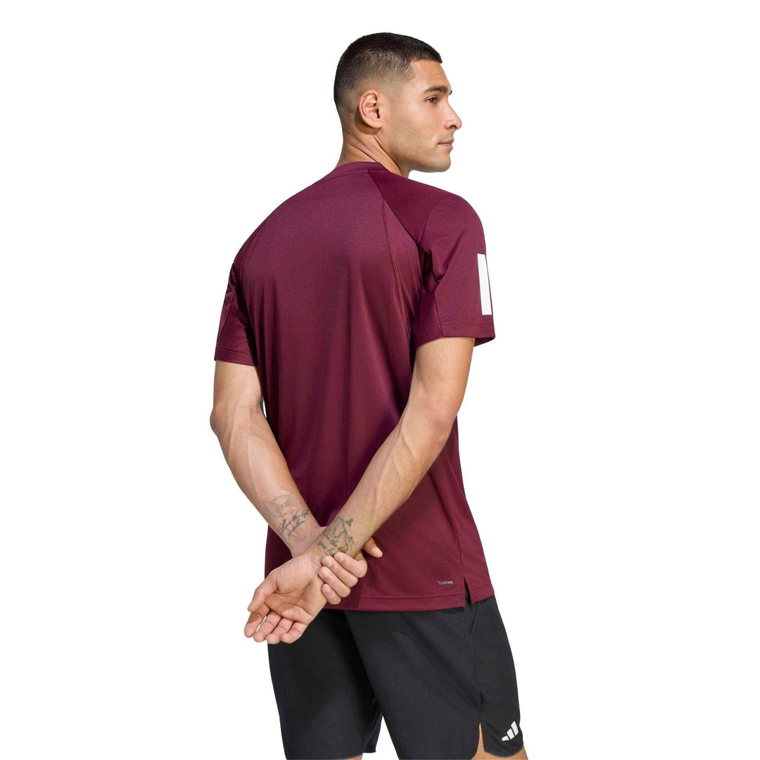 adidas Club 3Str Tee - maroon