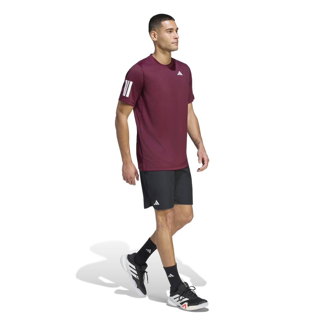 adidas Club 3Str Tee - maroon