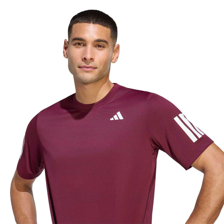 adidas Club 3Str Tee - maroon