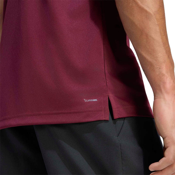 adidas Club 3Str Tee - maroon