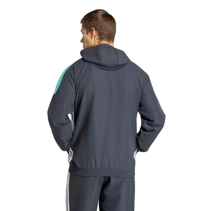 adidas Tiro Es W Hood - ntgrey/minrus/white