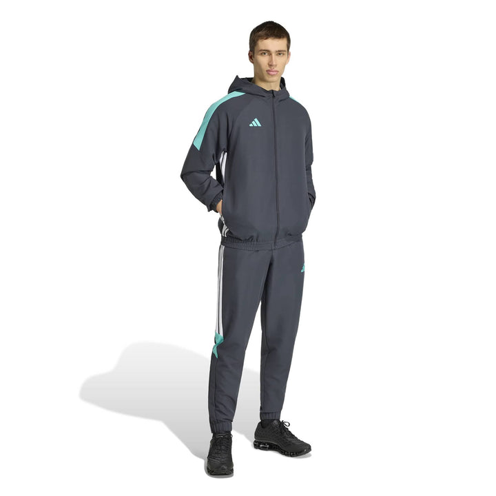 adidas Tiro Es W Hood - ntgrey/minrus/white