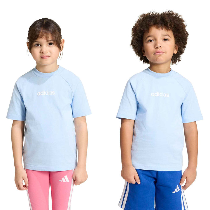 adidas Lk Lin Tee 160 - globlu/white