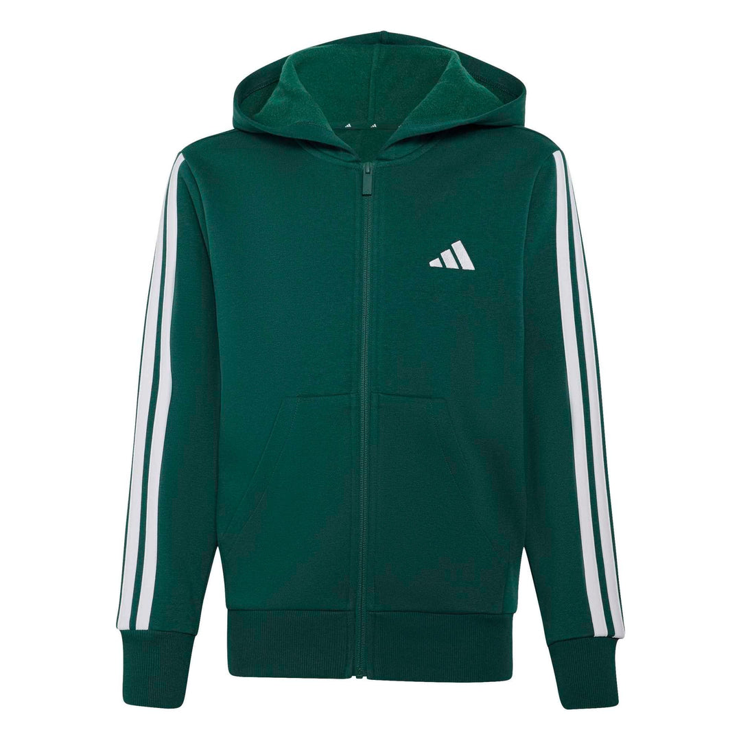 adidas J 3S Fl Fz Hd - cgreen/white