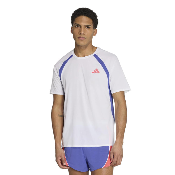 adidas Adizero A Tee M - white/dualin