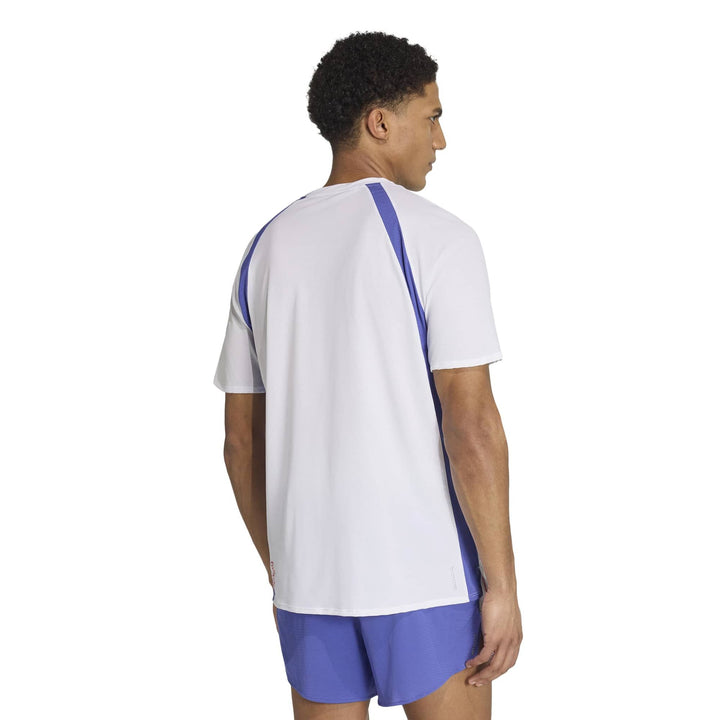 adidas Adizero A Tee M - white/dualin