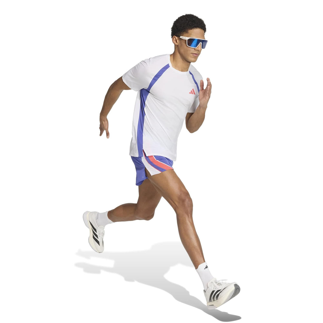 adidas Adizero A Tee M - white/dualin