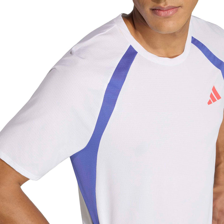 adidas Adizero A Tee M - white/dualin