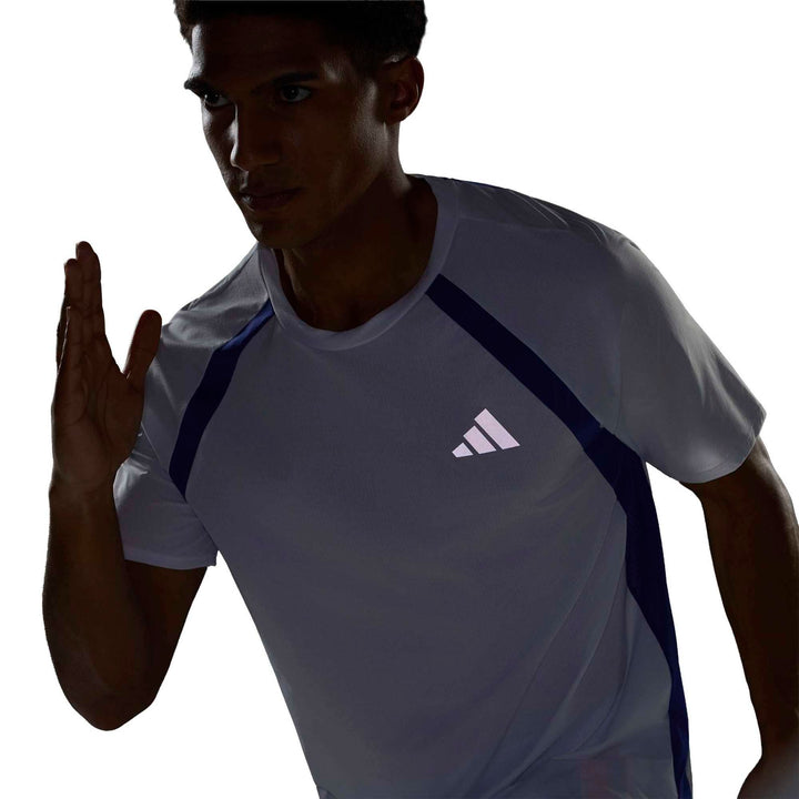 adidas Adizero A Tee M - white/dualin